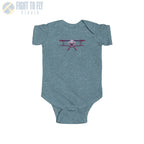 Sporty Biplane Baby Bodysuit - Kids clothes - Pilot gifts - WWII warbird t-shirt