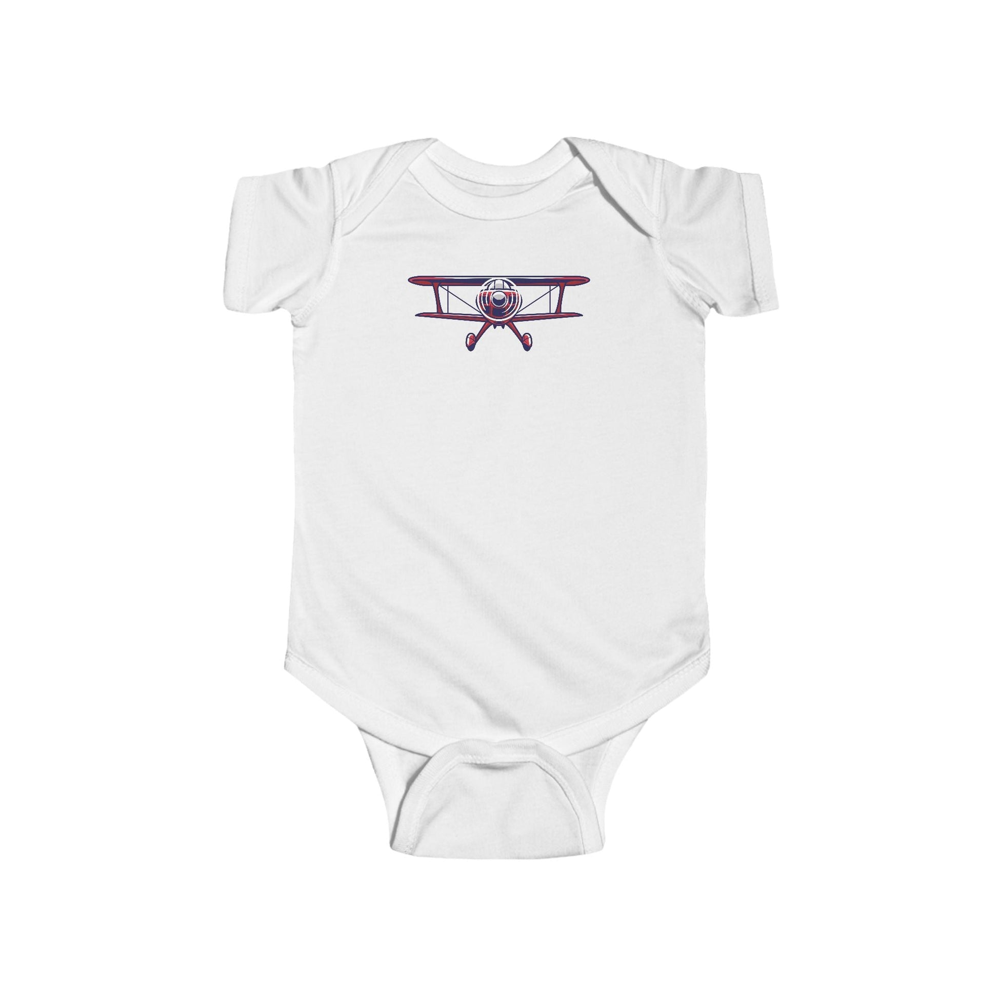 Sporty Biplane Baby Bodysuit - Kids clothes - Gifts for pilots - Aviation apparel