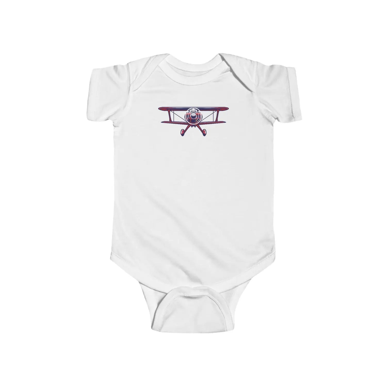 Sporty Biplane Baby Bodysuit - Kids clothes - Pilot gifts - WWII warbird t-shirt