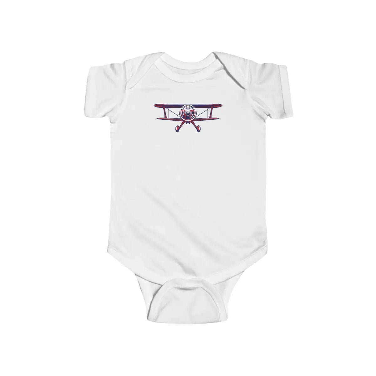 Sporty Biplane Baby Bodysuit - Kids clothes - Gifts for pilots - Aviation apparel