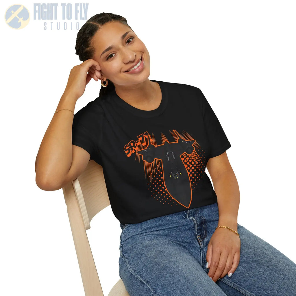 SR-71 Blackbird Comic Style T-Shirt - Pilot gifts - WWII warbird t-shirt