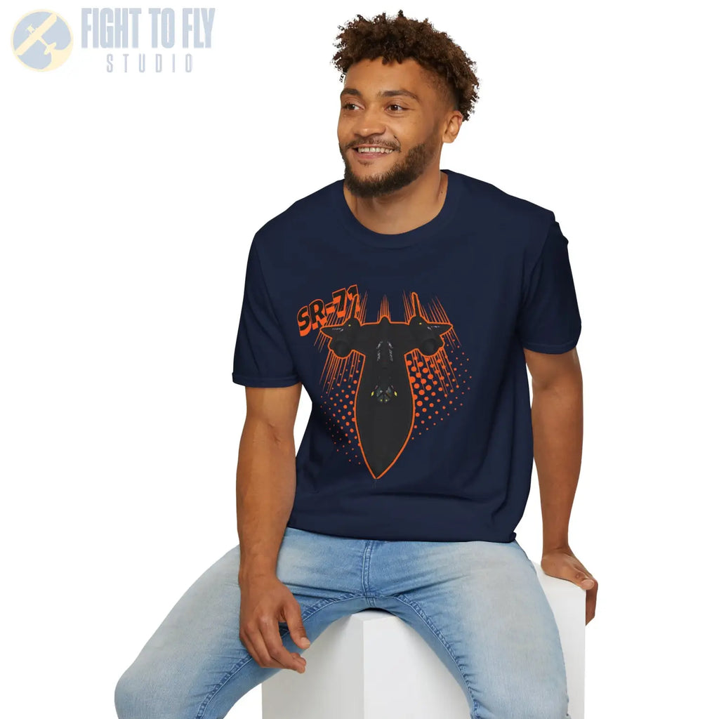 SR-71 Blackbird Comic Style T-Shirt - Pilot gifts - WWII warbird t-shirt