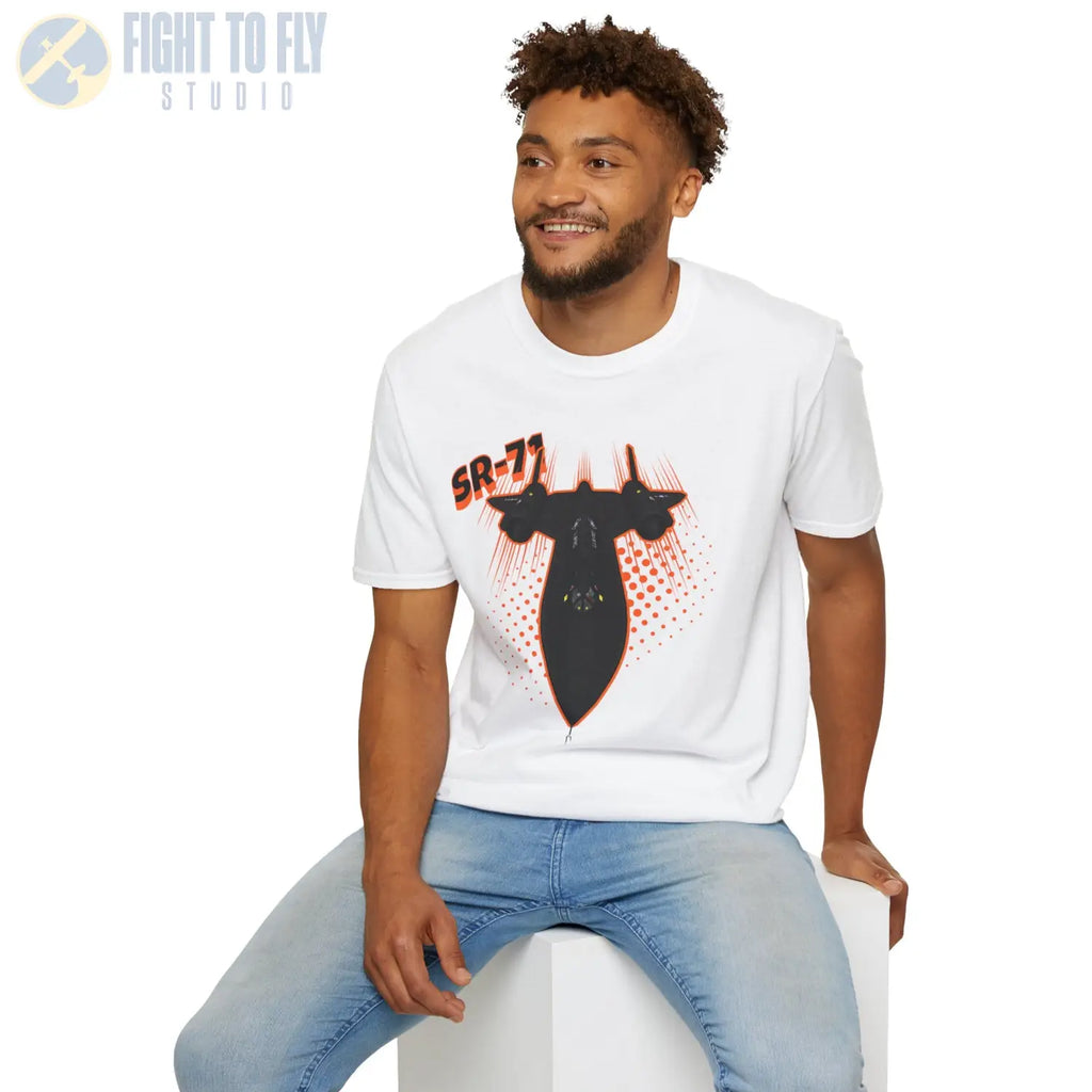 SR-71 Blackbird Comic Style T-Shirt - Pilot gifts - WWII warbird t-shirt
