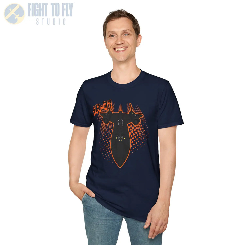 SR-71 Blackbird Comic Style T-Shirt - Pilot gifts - WWII warbird t-shirt
