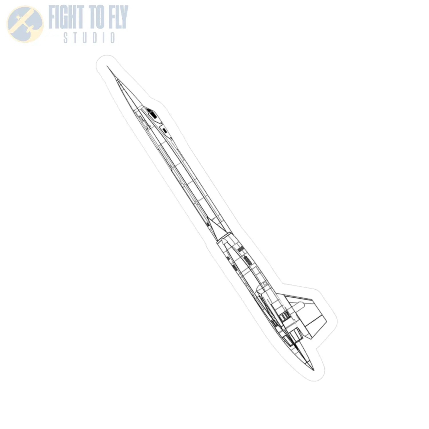 SR-71 Blackbird Kiss-Cut Vinyl Decal - Paper products - Pilot gifts - WWII warbird t-shirt