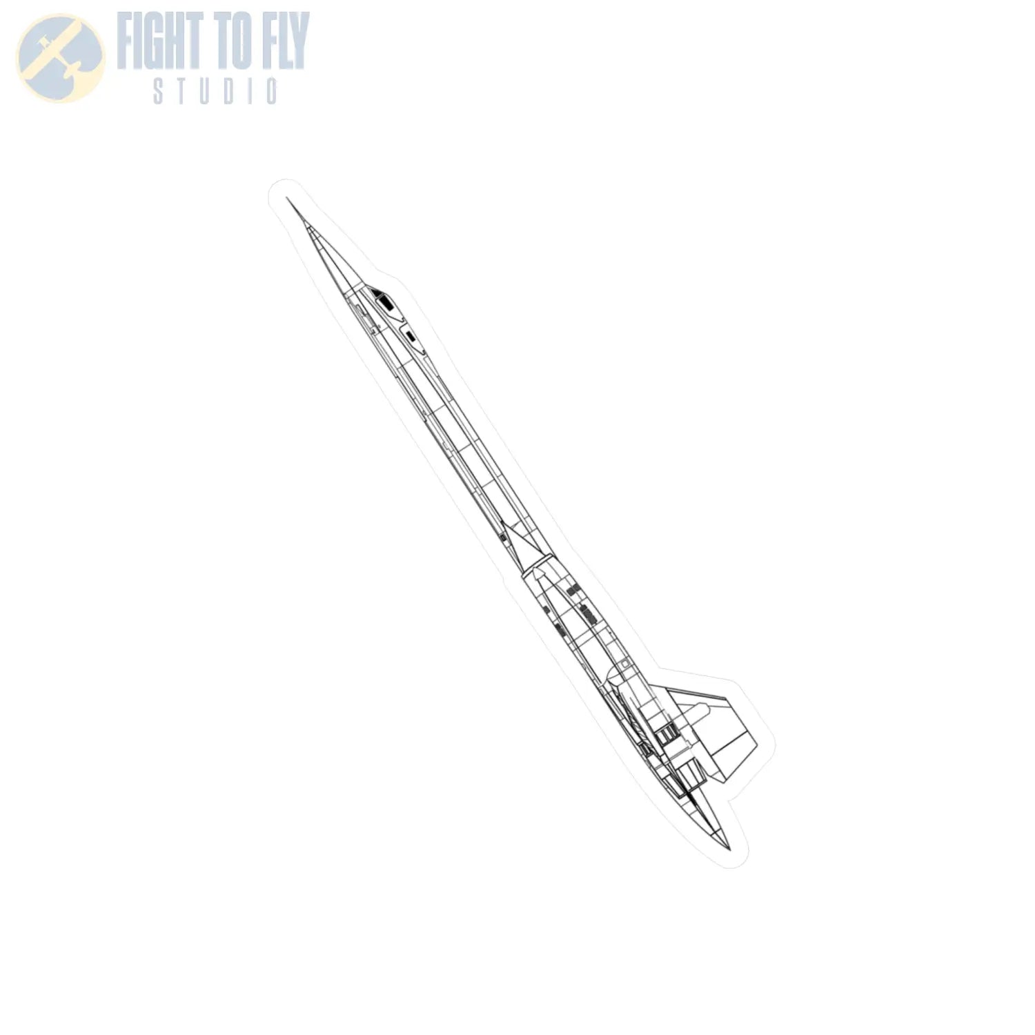 SR-71 Blackbird Kiss-Cut Vinyl Decal - Paper products - Pilot gifts - WWII warbird t-shirt