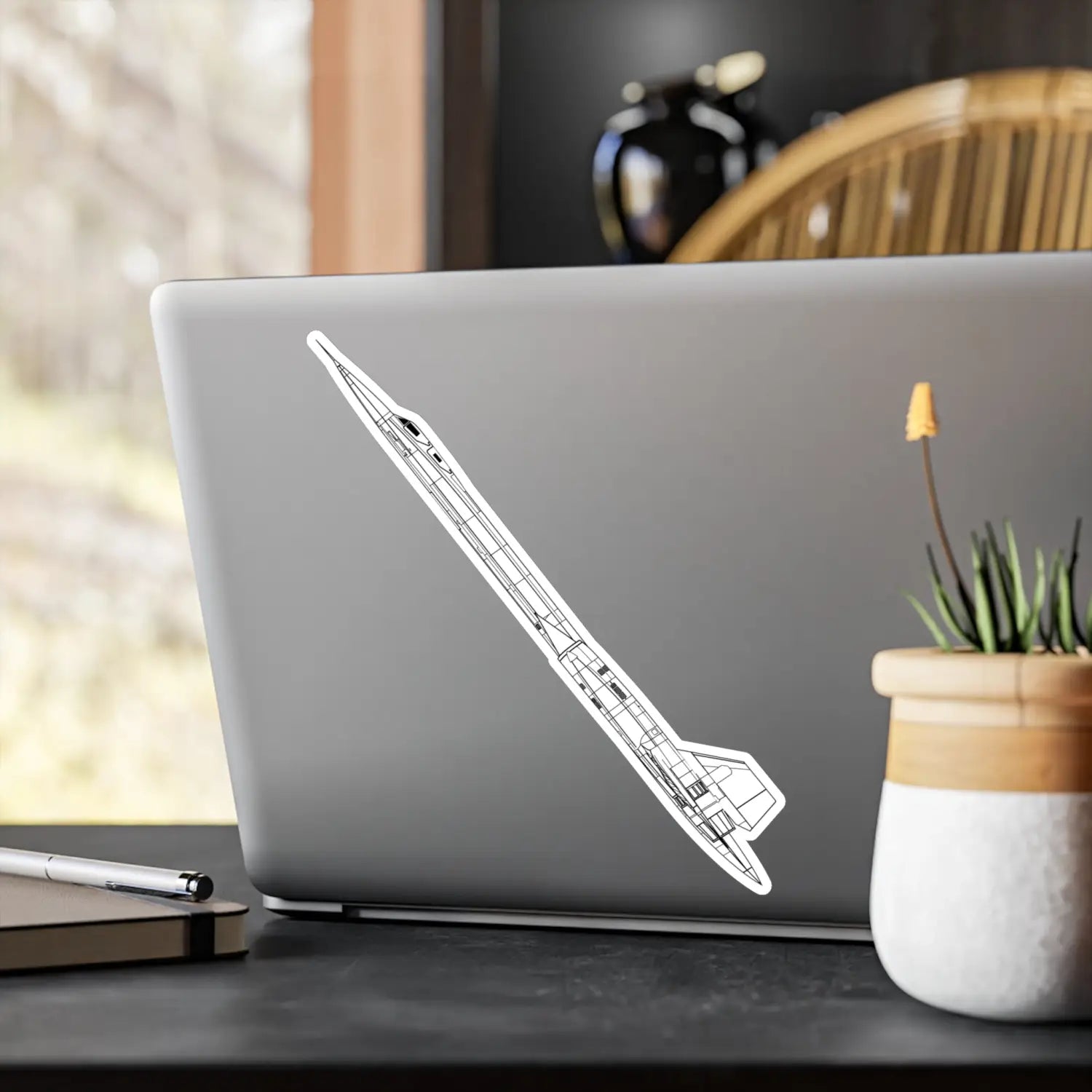 SR-71 Blackbird Kiss-Cut Vinyl Decal - Paper products - Pilot gifts - WWII warbird t-shirt