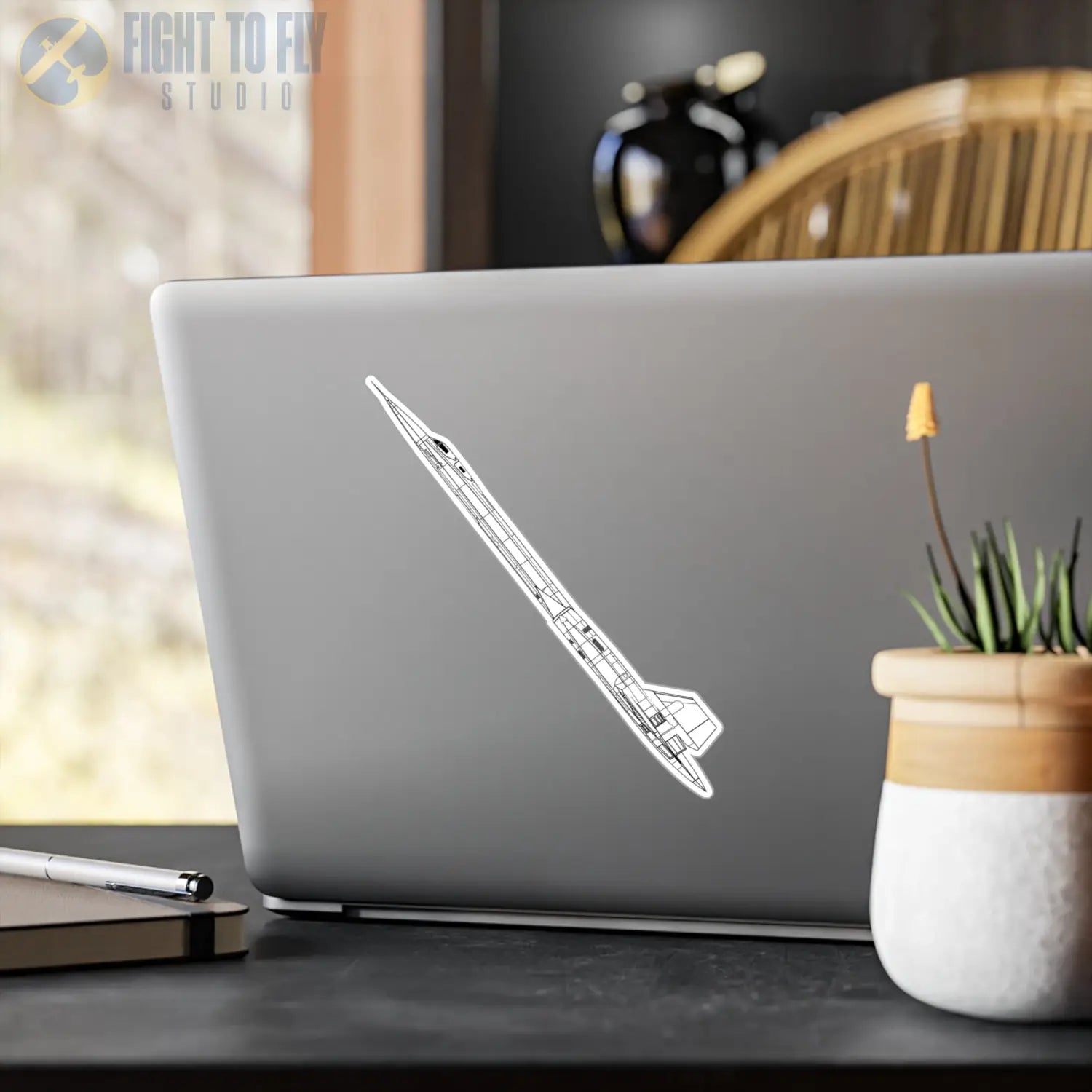 SR-71 Blackbird Kiss-Cut Vinyl Decal - Paper products - Pilot gifts - WWII warbird t-shirt