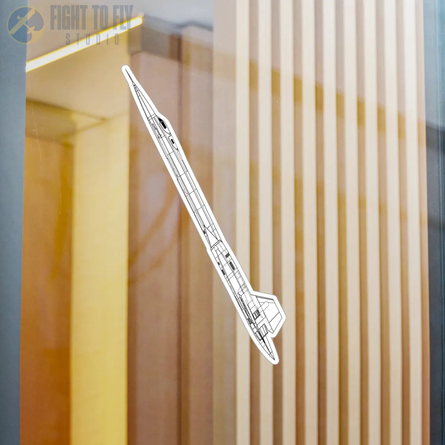 SR-71 Blackbird Kiss-Cut Vinyl Decal - Paper products - Pilot gifts - WWII warbird t-shirt