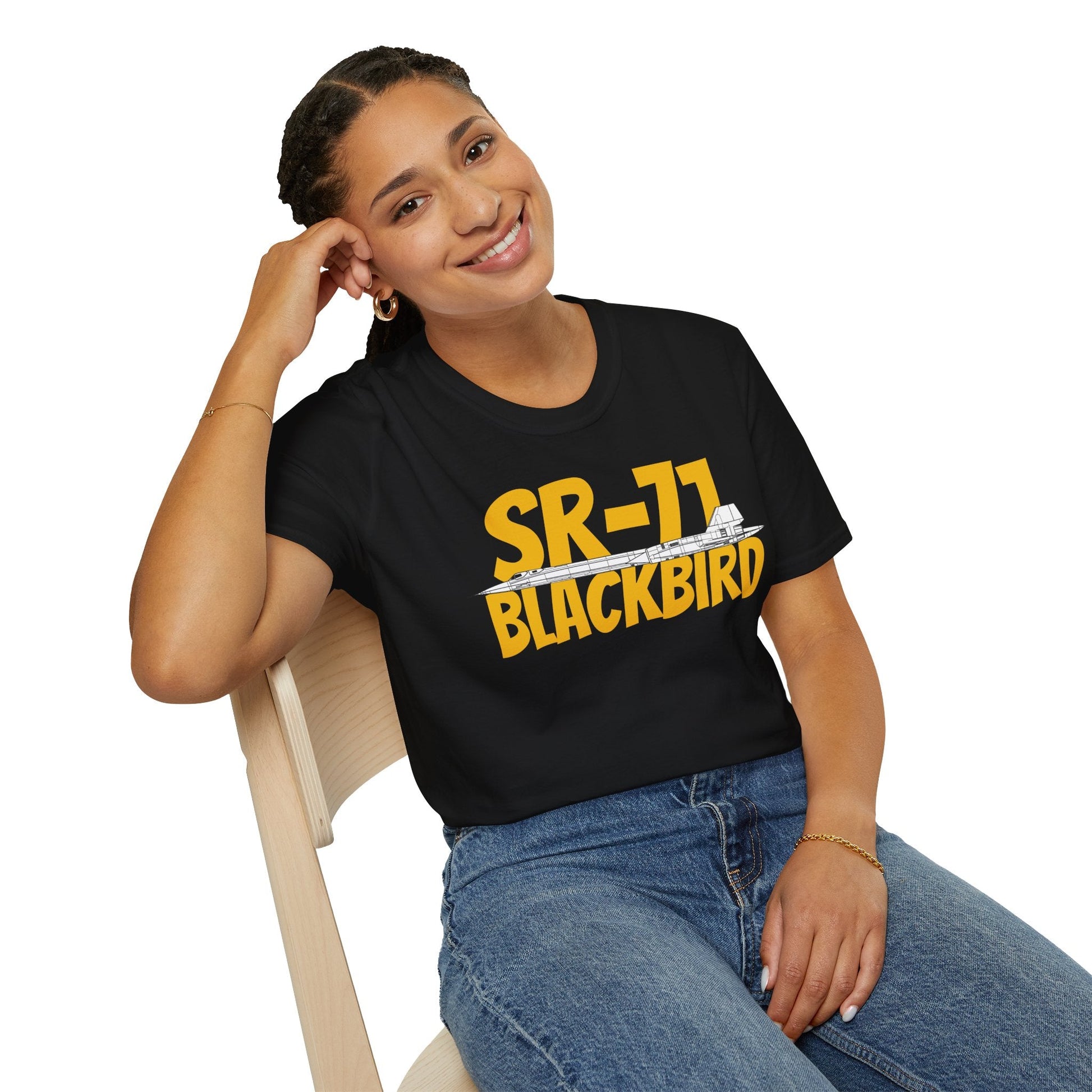 SR-71 Blackbird Side Profile T-Shirt – High-Speed Recon Jet Tee - Gifts for pilots - Aviation apparel