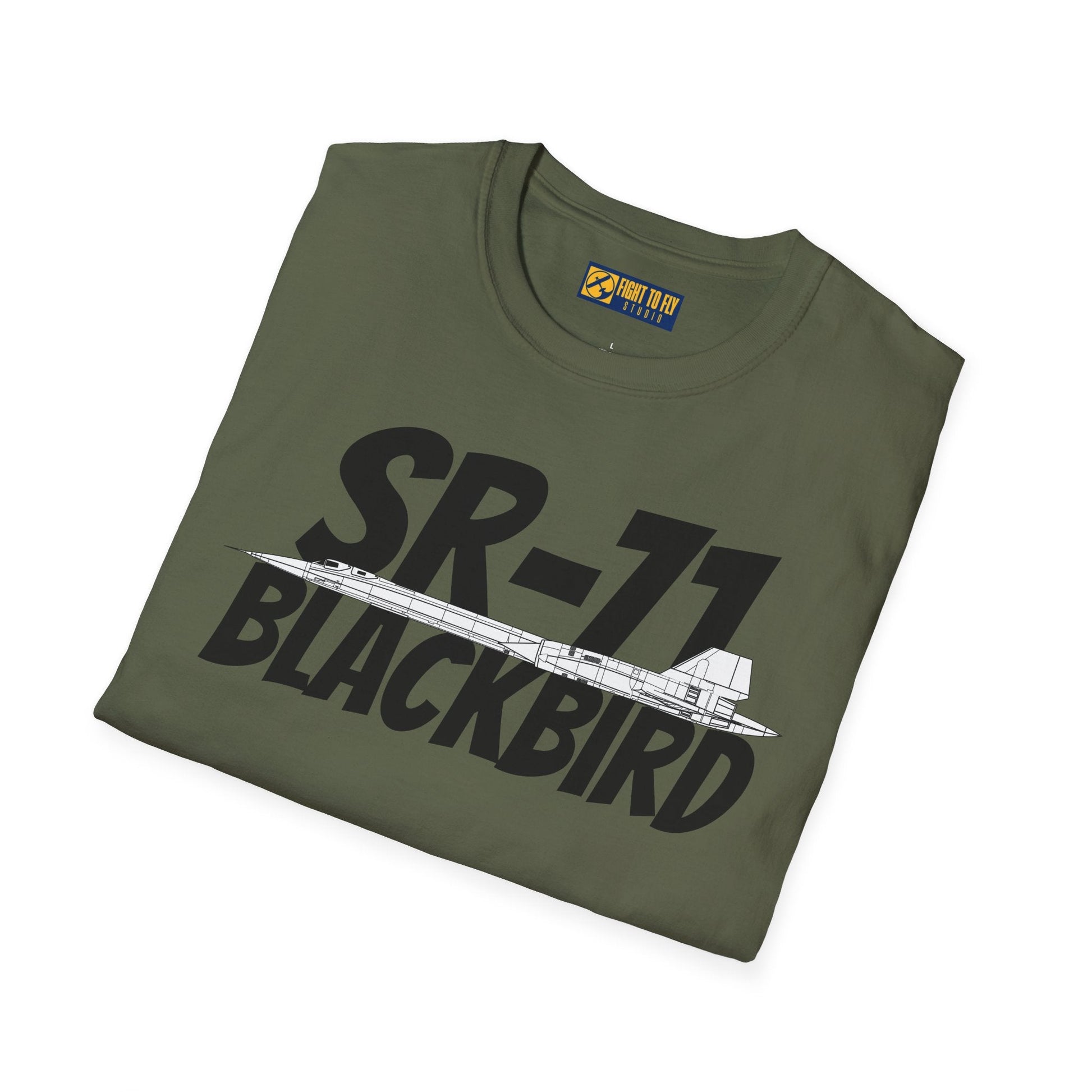 SR-71 Blackbird Side Profile T-Shirt – High-Speed Recon Jet Tee - Gifts for pilots - Aviation apparel