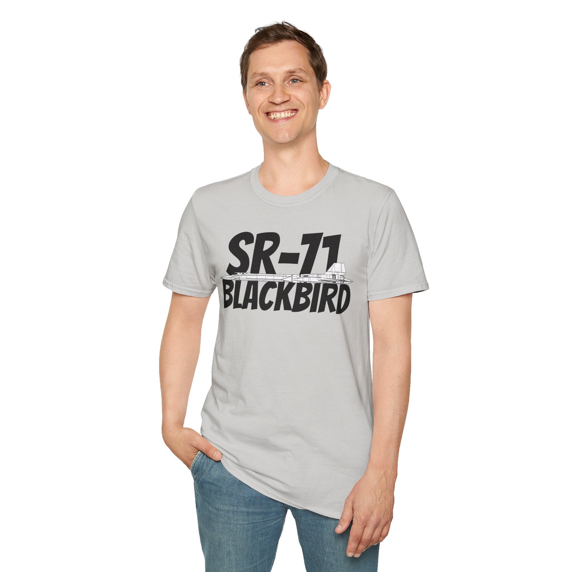 SR-71 Blackbird Side Profile T-Shirt – High-Speed Recon Jet Tee - Gifts for pilots - Aviation apparel