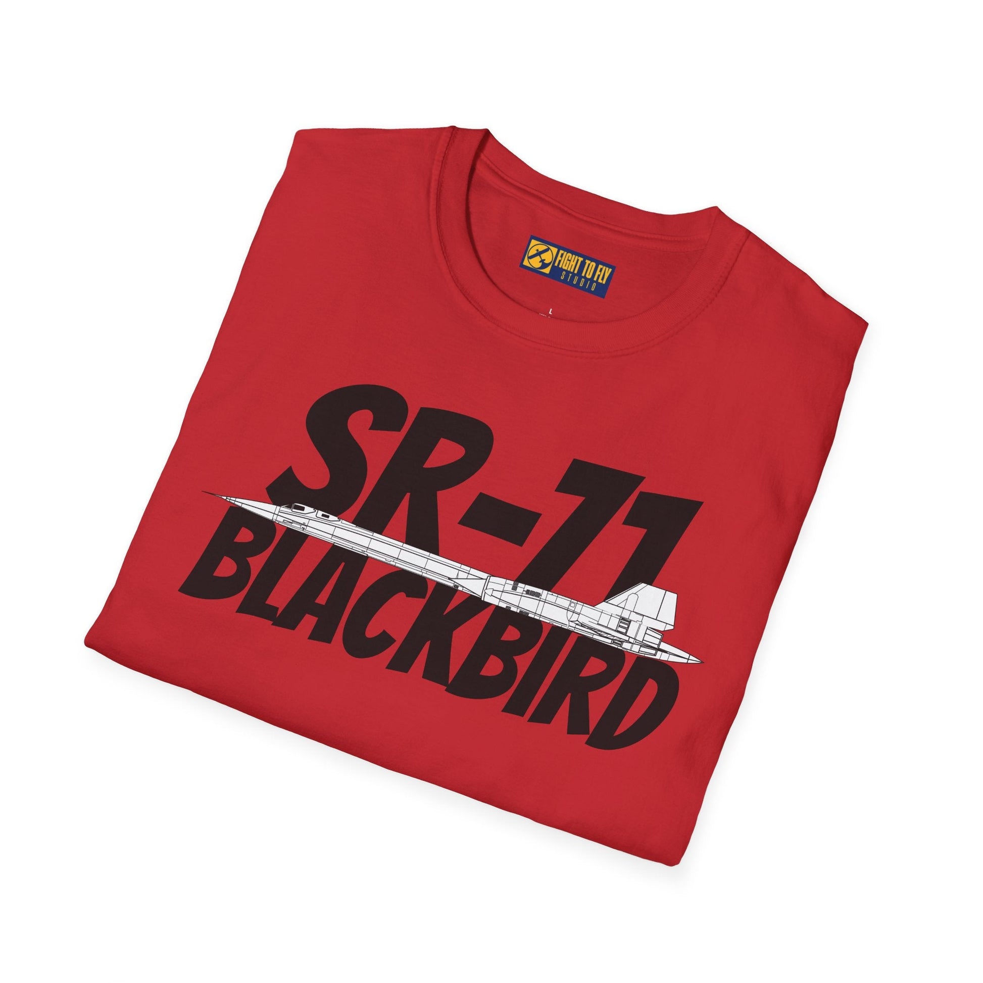 SR-71 Blackbird Side Profile T-Shirt – High-Speed Recon Jet Tee - Gifts for pilots - Aviation apparel