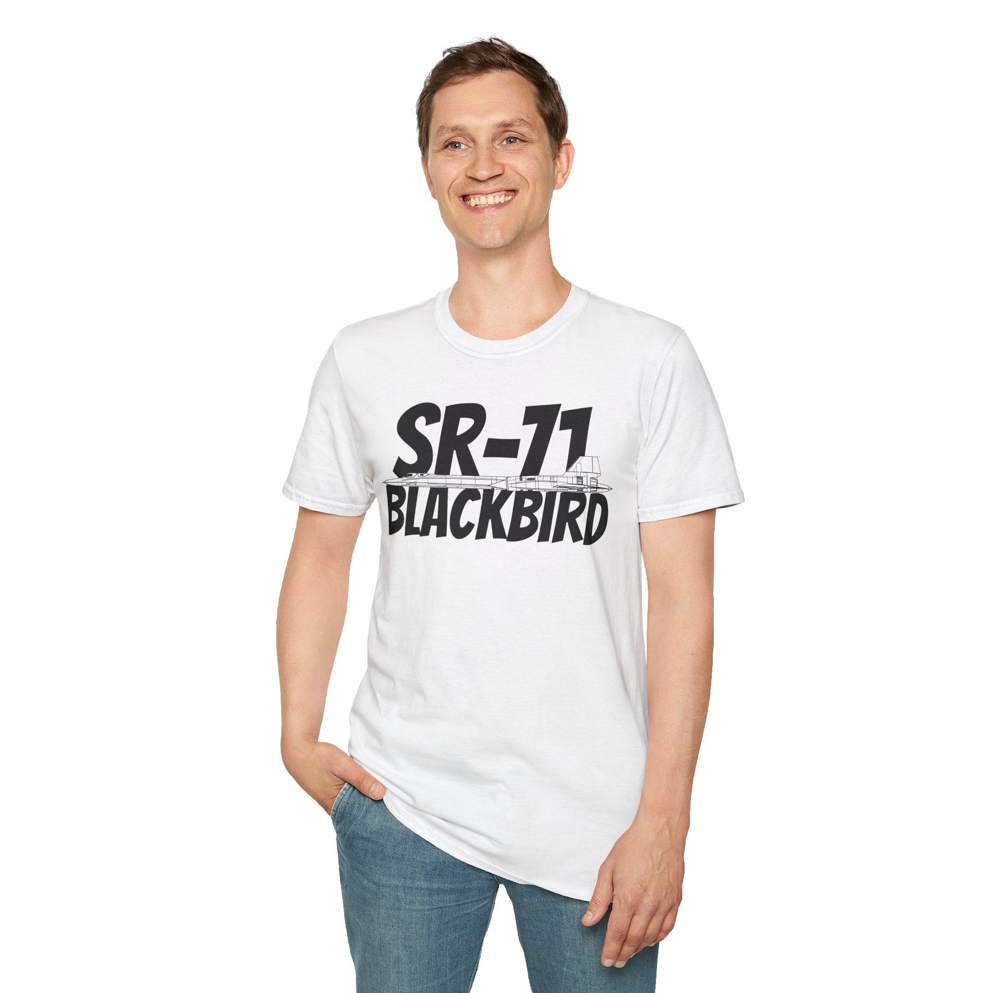 SR-71 Blackbird Side Profile T-Shirt – High-Speed Recon Jet Tee - Gifts for pilots - Aviation apparel