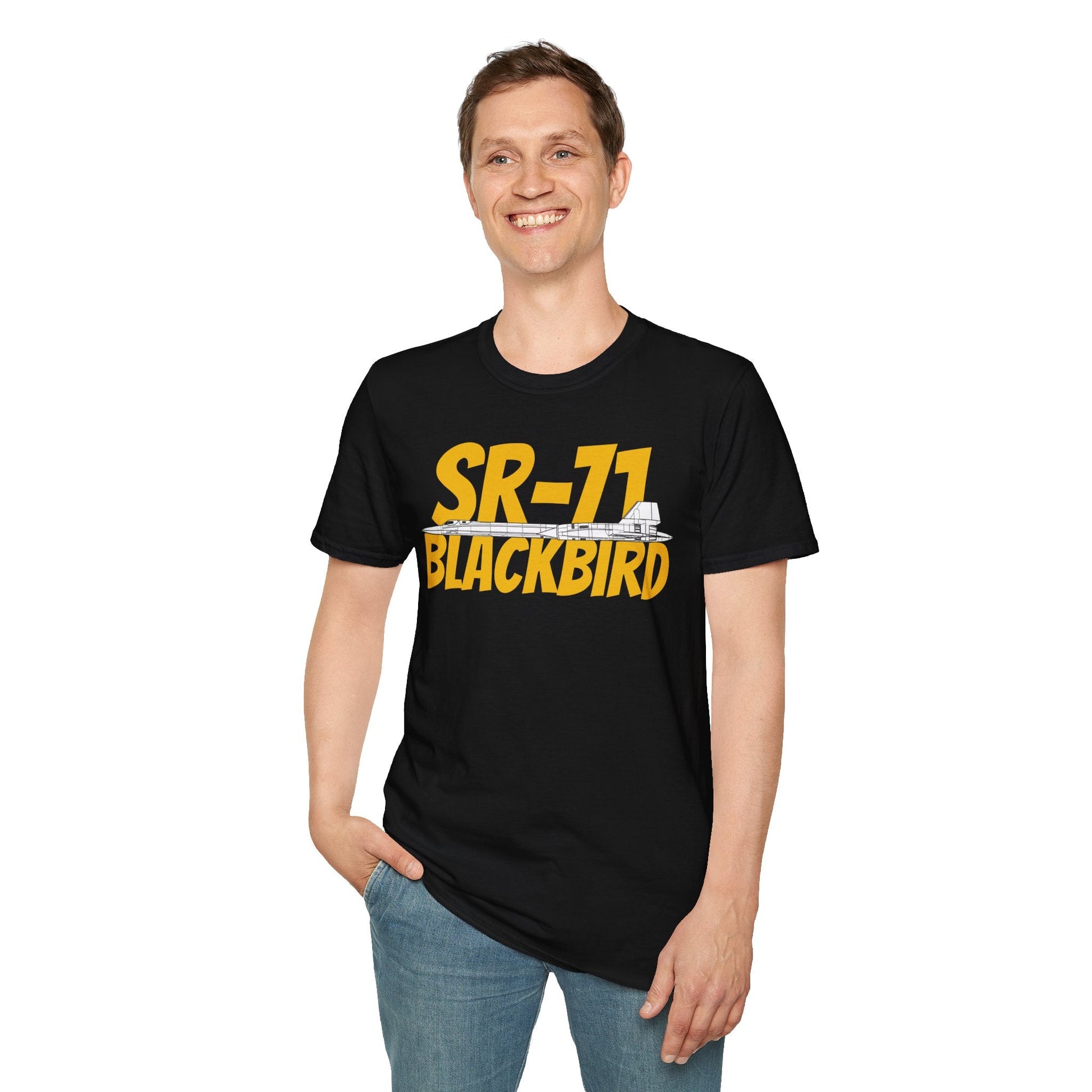 SR-71 Blackbird Side Profile T-Shirt – High-Speed Recon Jet Tee - Gifts for pilots - Aviation apparel
