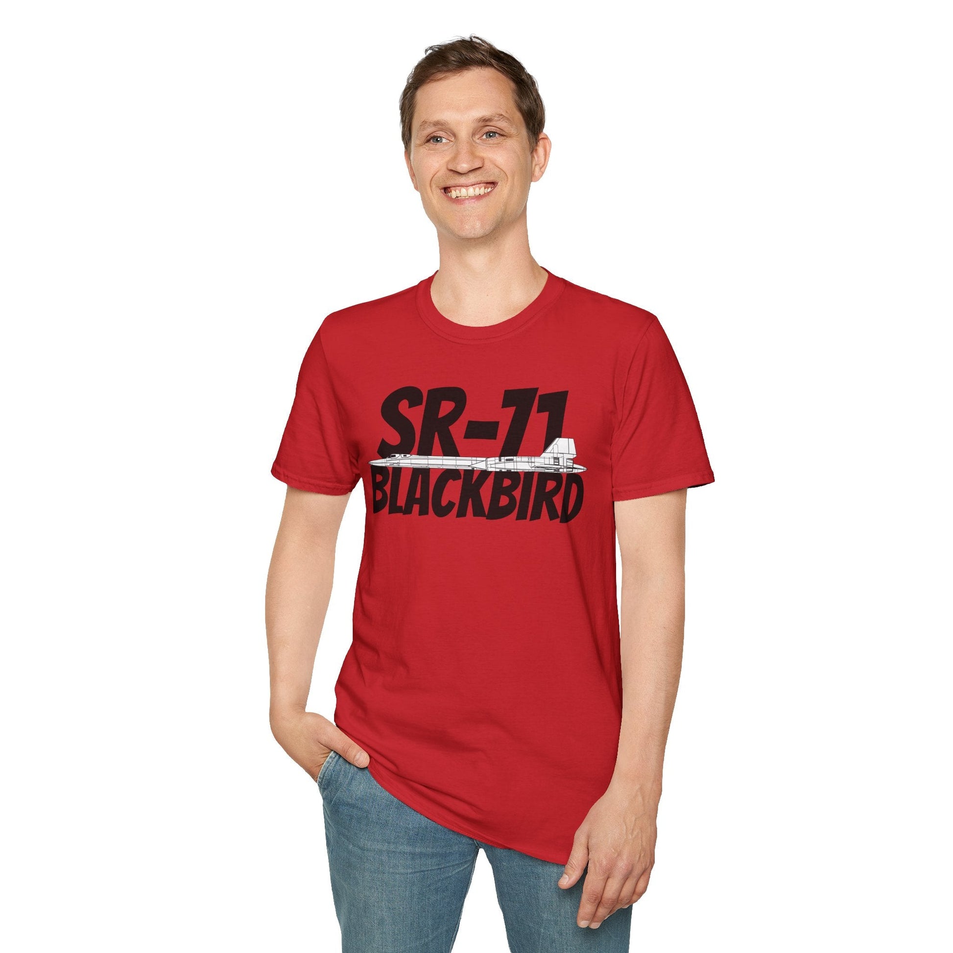 SR-71 Blackbird Side Profile T-Shirt – High-Speed Recon Jet Tee - Gifts for pilots - Aviation apparel