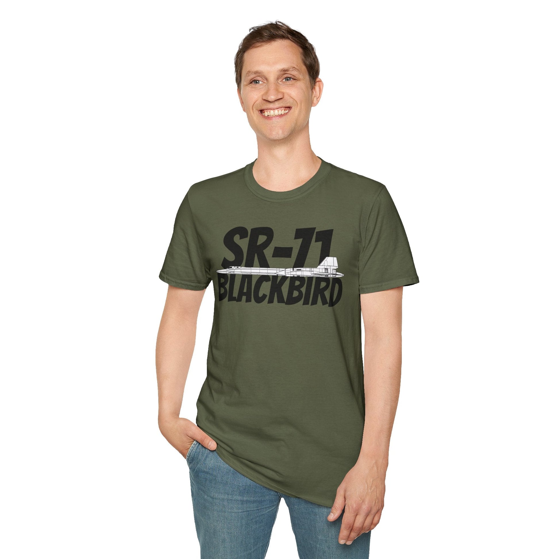 SR-71 Blackbird Side Profile T-Shirt – High-Speed Recon Jet Tee - Gifts for pilots - Aviation apparel
