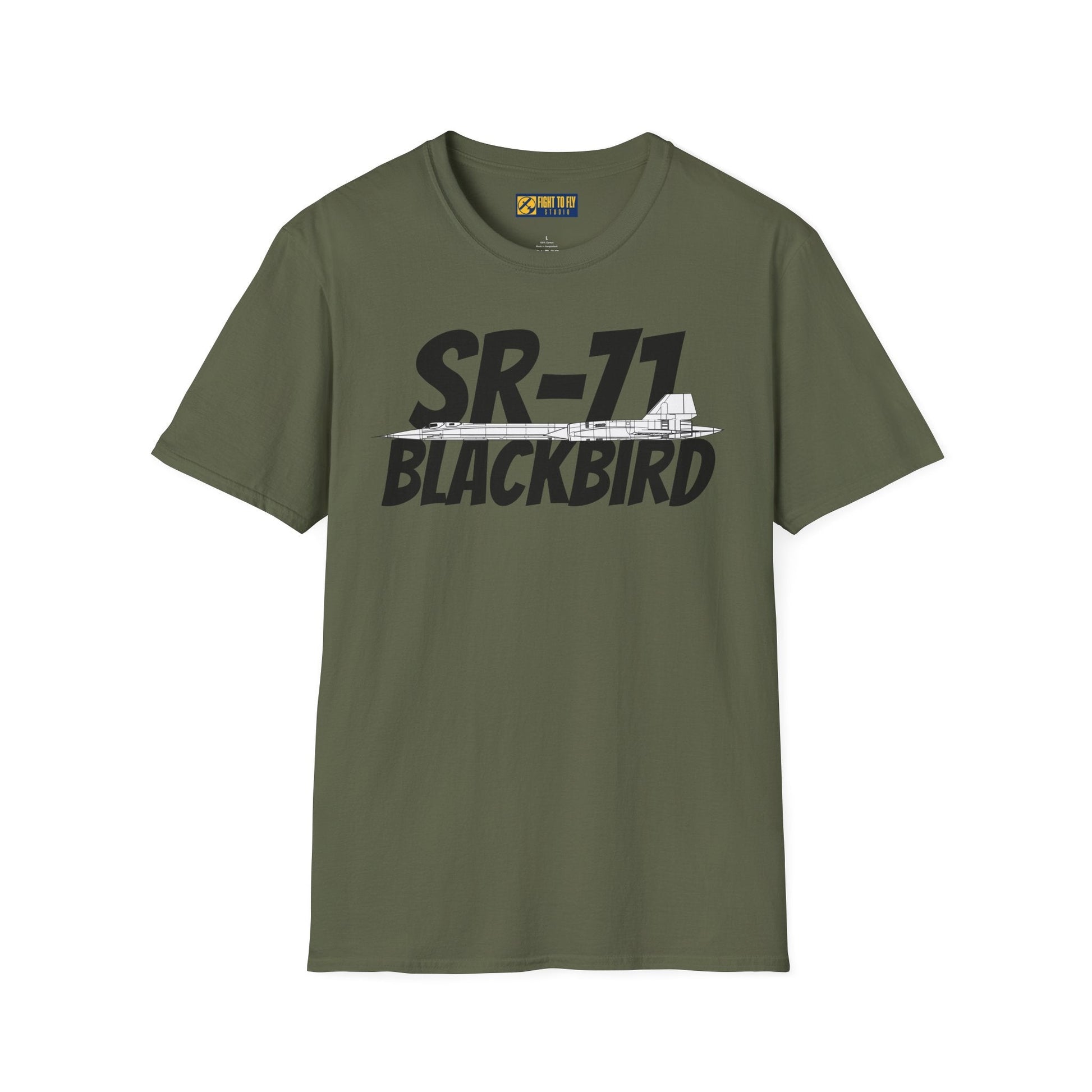 SR-71 Blackbird Side Profile T-Shirt – High-Speed Recon Jet Tee - Gifts for pilots - Aviation apparel