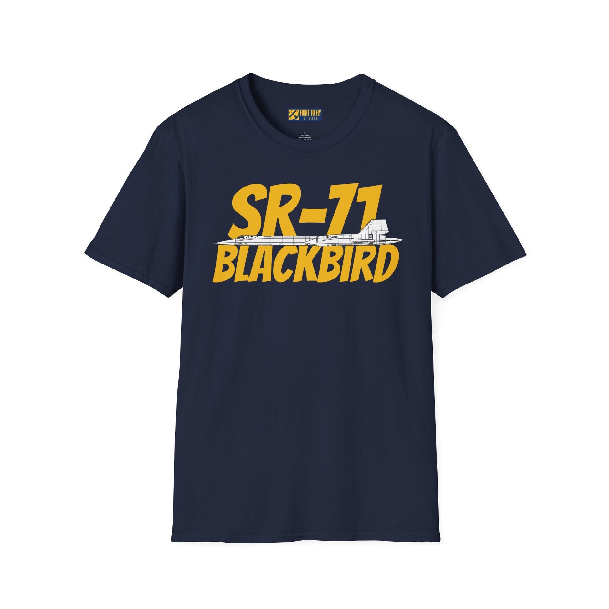 SR-71 Blackbird Side Profile T-Shirt – High-Speed Recon Jet Tee - Gifts for pilots - Aviation apparel