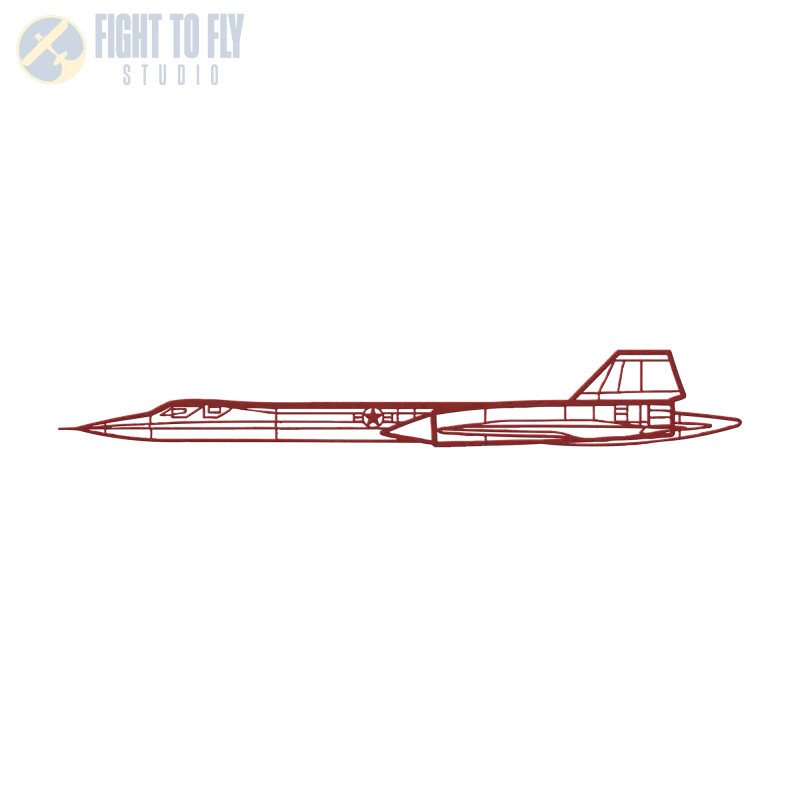 SR-71 Die Cut Metal Wall Art - Sign - Pilot gifts - WWII warbird t-shirt