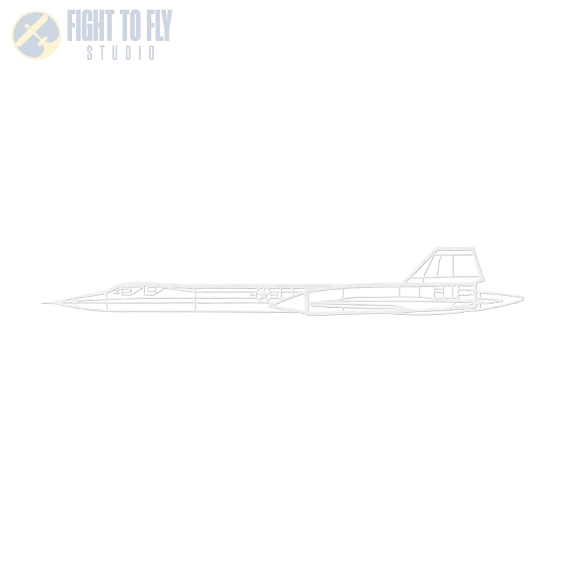 SR-71 Die Cut Metal Wall Art - Sign - Pilot gifts - WWII warbird t-shirt
