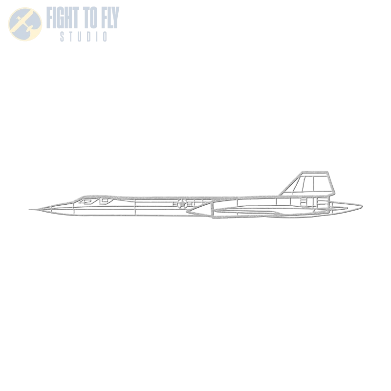 SR-71 Die Cut Metal Wall Art - Sign - Pilot gifts - WWII warbird t-shirt