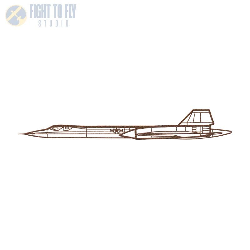 SR-71 Die Cut Metal Wall Art - Sign - Pilot gifts - WWII warbird t-shirt