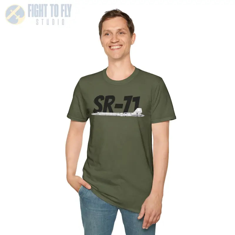 SR-71 Blackbird Side Profile T-Shirt - Pilot gifts - WWII warbird t-shirt