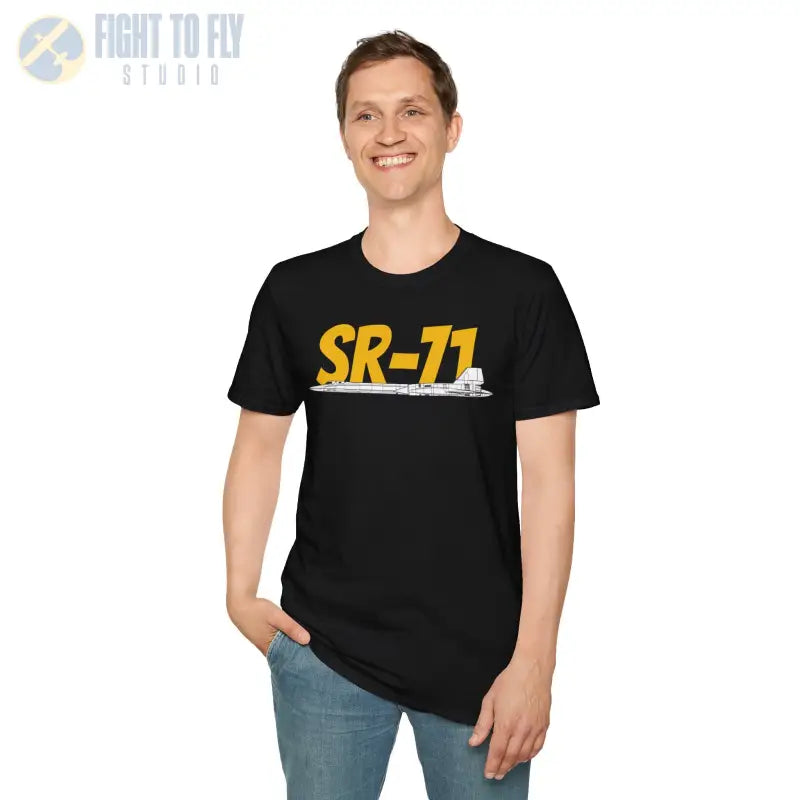 SR 71 Blackbird Side Profile T Shirt Pilot gifts WWII warbird t shirt