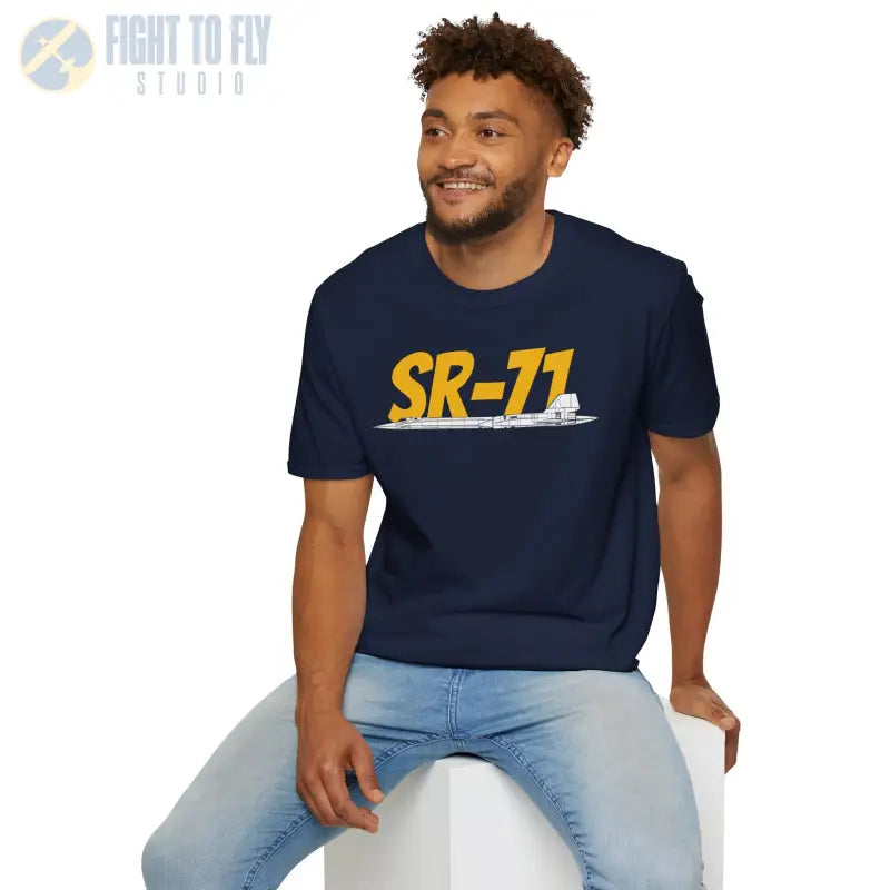 SR-71 Blackbird Side Profile T-Shirt - Pilot gifts - WWII warbird t-shirt