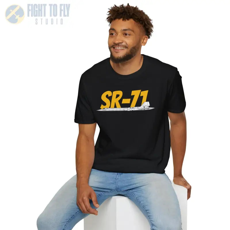 SR 71 Blackbird Side Profile T Shirt Pilot gifts WWII warbird t shirt