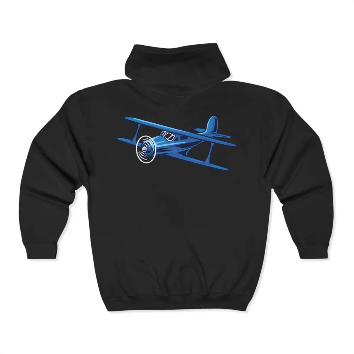 Staggerwing Full Zip Hoodie - Gifts for pilots - Aviation apparel