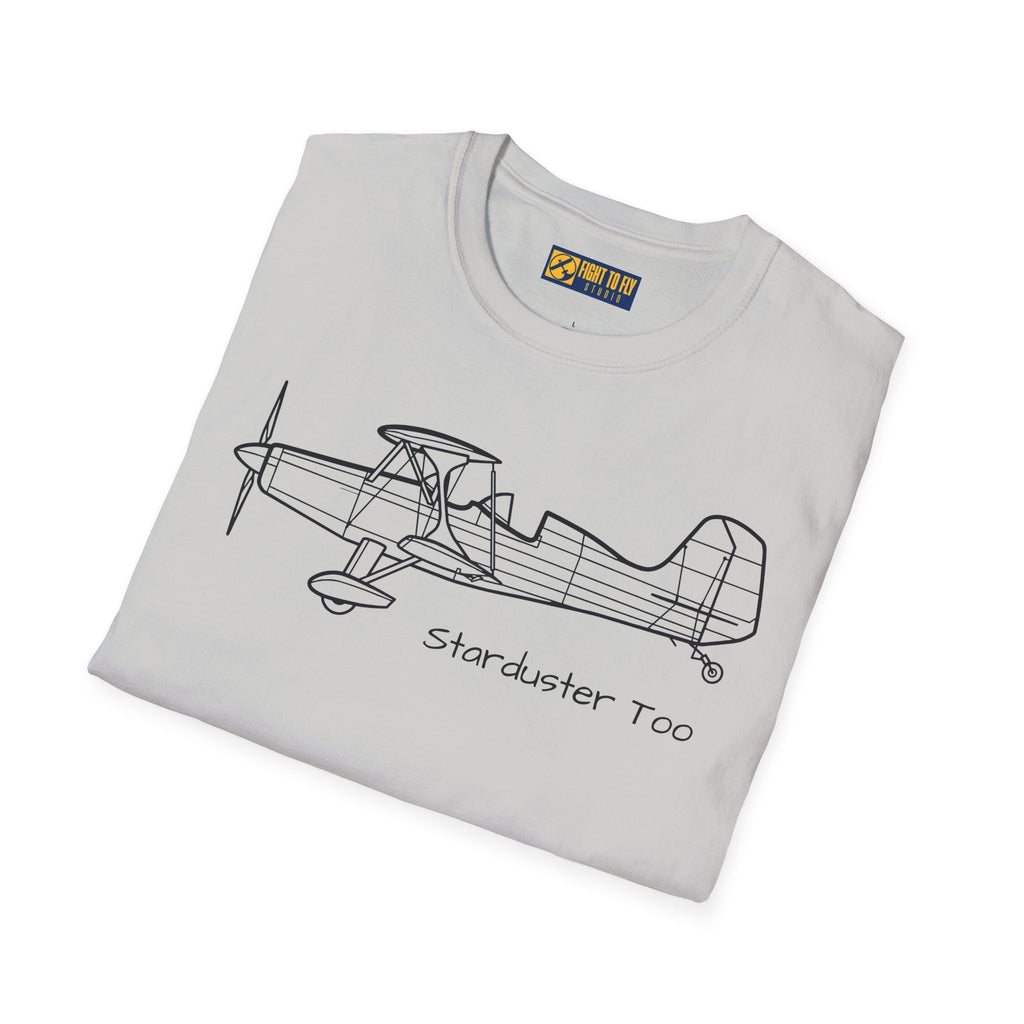 Starduster Too T-Shirt – Classic Homebuilt Biplane Aviation Tee - Gifts for pilots - apparel