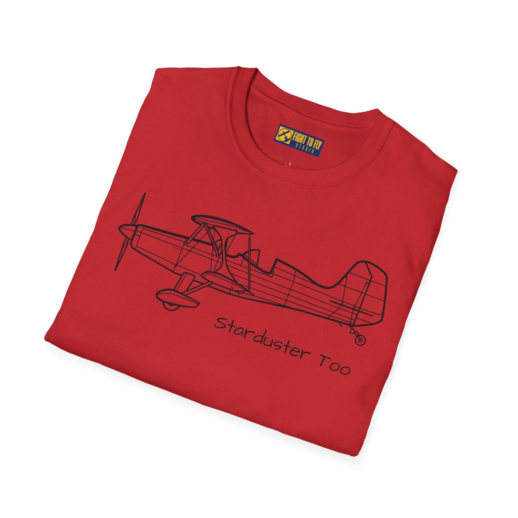Starduster Too T-Shirt – Classic Homebuilt Biplane Aviation Tee - Gifts for pilots - apparel