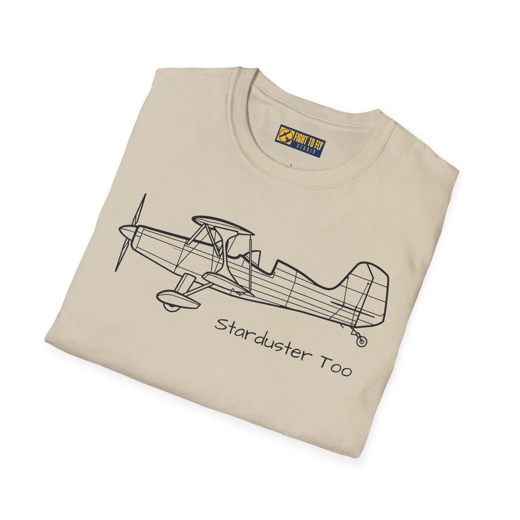 Starduster Too T-Shirt – Classic Homebuilt Biplane Aviation Tee - Gifts for pilots - apparel