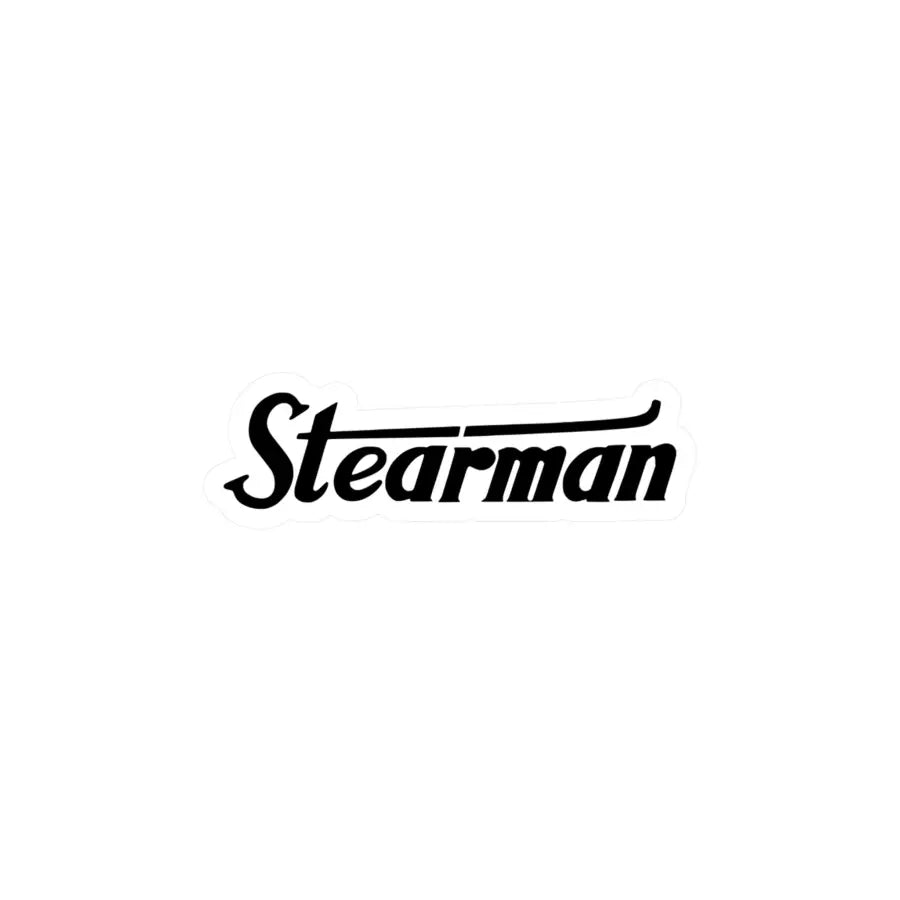 Stearman Kiss-Cut Vinyl Decal - Paper products - Pilot gifts - WWII warbird t-shirt