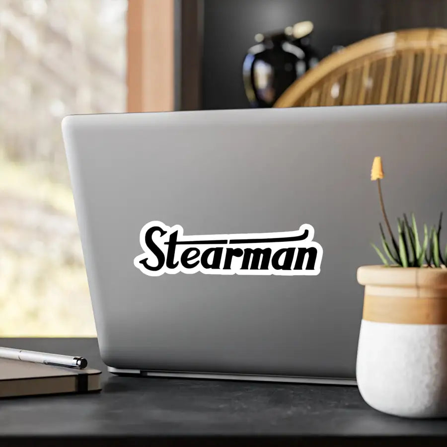 Stearman Kiss-Cut Vinyl Decal - Paper products - Gifts for pilots - Aviation apparel