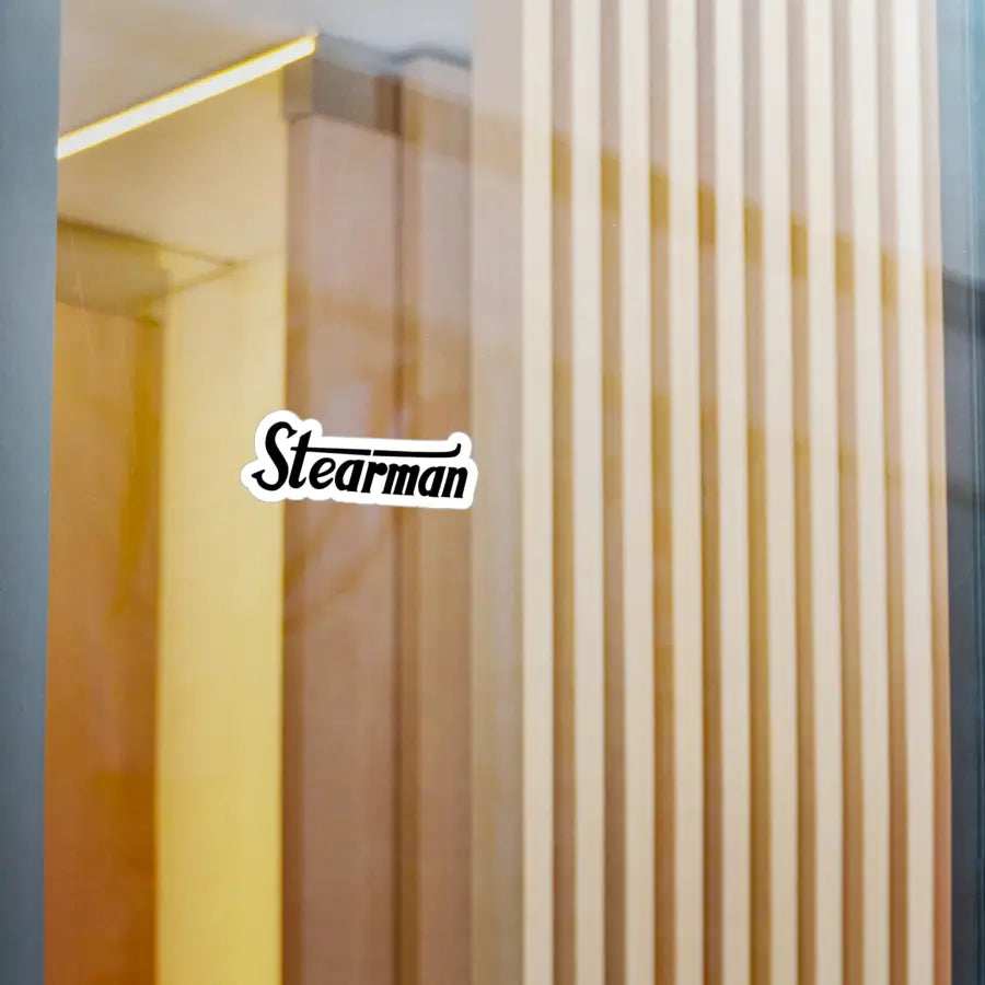 Stearman Kiss-Cut Vinyl Decal - Paper products - Pilot gifts - WWII warbird t-shirt