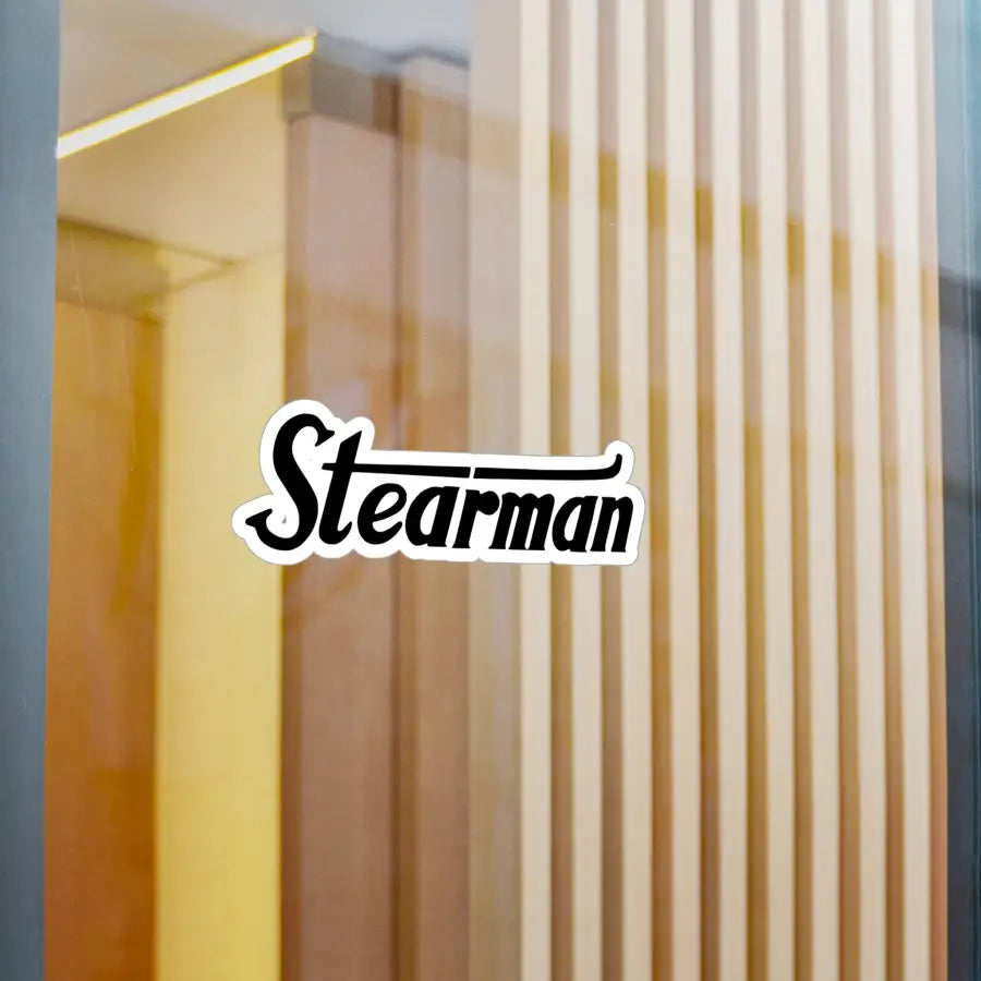 Stearman Kiss-Cut Vinyl Decal - Paper products - Pilot gifts - WWII warbird t-shirt