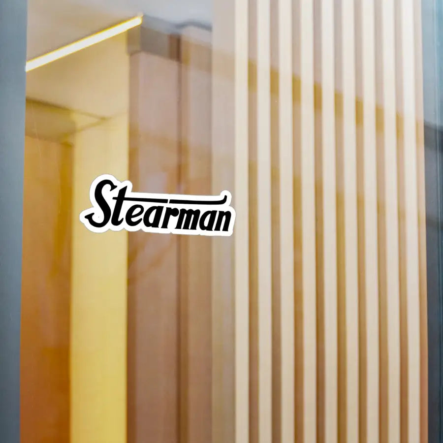 Stearman Kiss-Cut Vinyl Decal - Paper products - Pilot gifts - WWII warbird t-shirt