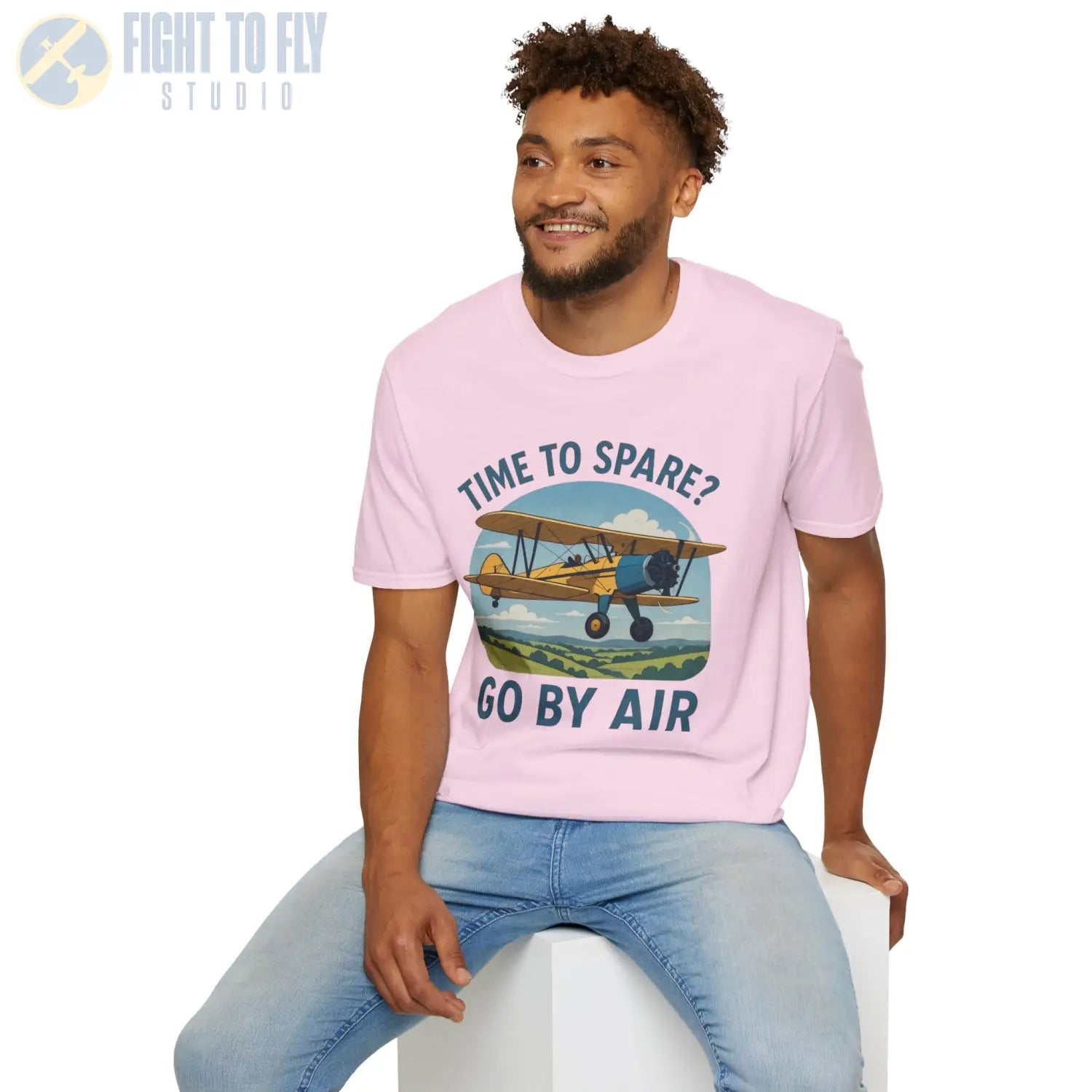 Time to Spare? Go by Air Stearman T Shirt Pilot gifts WWII warbird t shirt