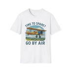 Time to Spare? Go by Air - Stearman - T-Shirt - Pilot gifts - WWII warbird t-shirt