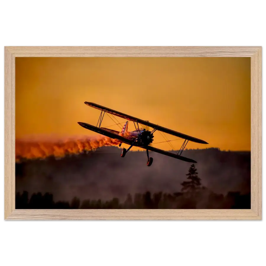 Stearman PT-17 Kaydet - Golden Hour Grace - Print Material - Gifts for pilots - Aviation apparel