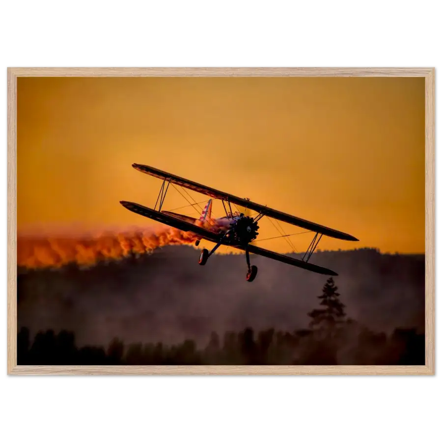 Stearman PT-17 Kaydet - Golden Hour Grace - Print Material - Gifts for pilots - Aviation apparel
