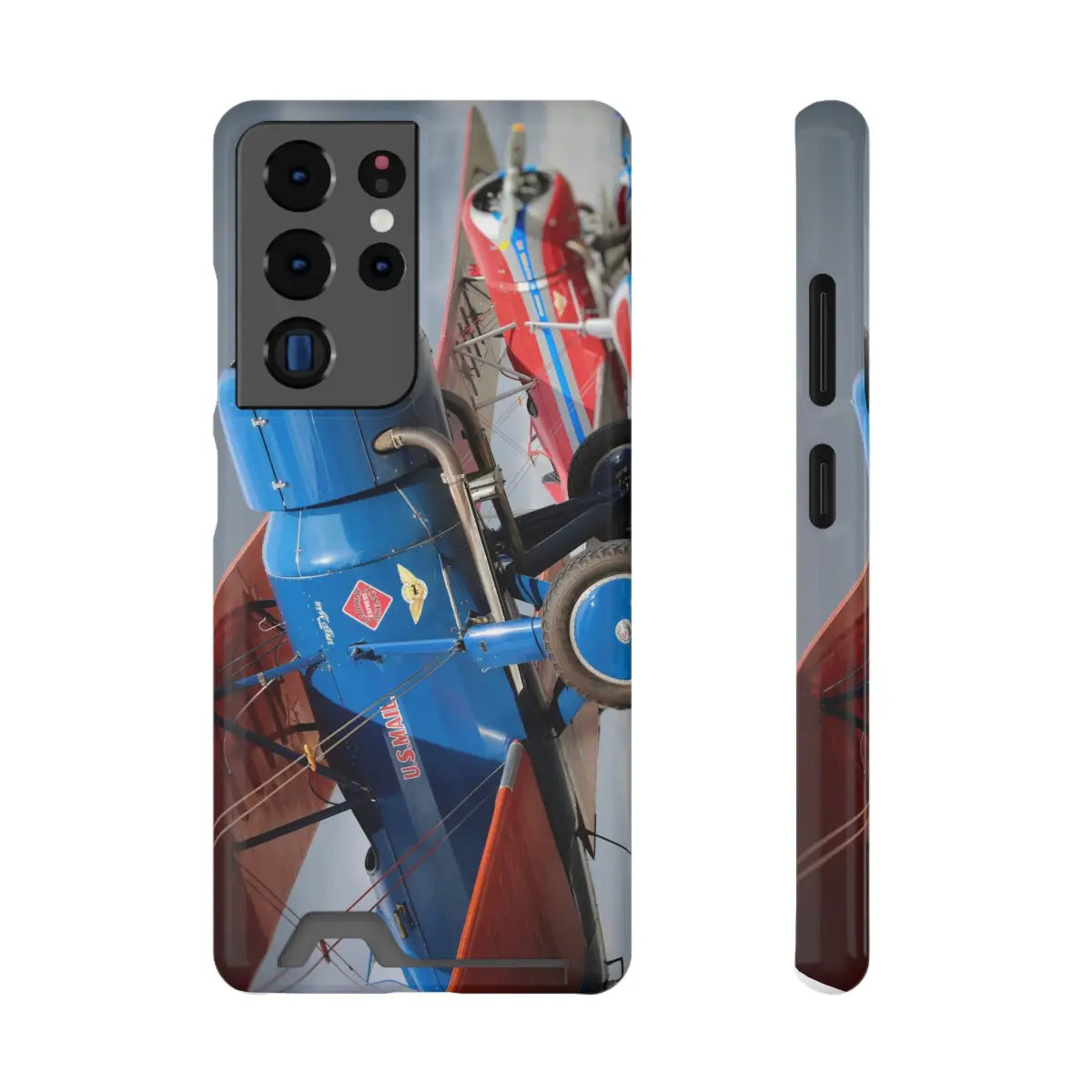 Stearman SpeedMail Vintage Airplane Phone Case with Card Holder - Perfect Gift for Aviation Lovers - Gifts pilots