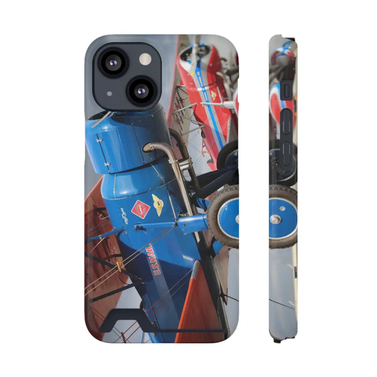 Stearman SpeedMail Vintage Airplane Phone Case with Card Holder - Perfect Gift for Aviation Lovers - Gifts pilots