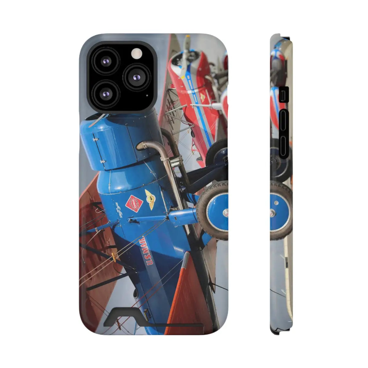 Stearman SpeedMail Vintage Airplane Phone Case with Card Holder - Perfect Gift for Aviation Lovers - Gifts pilots