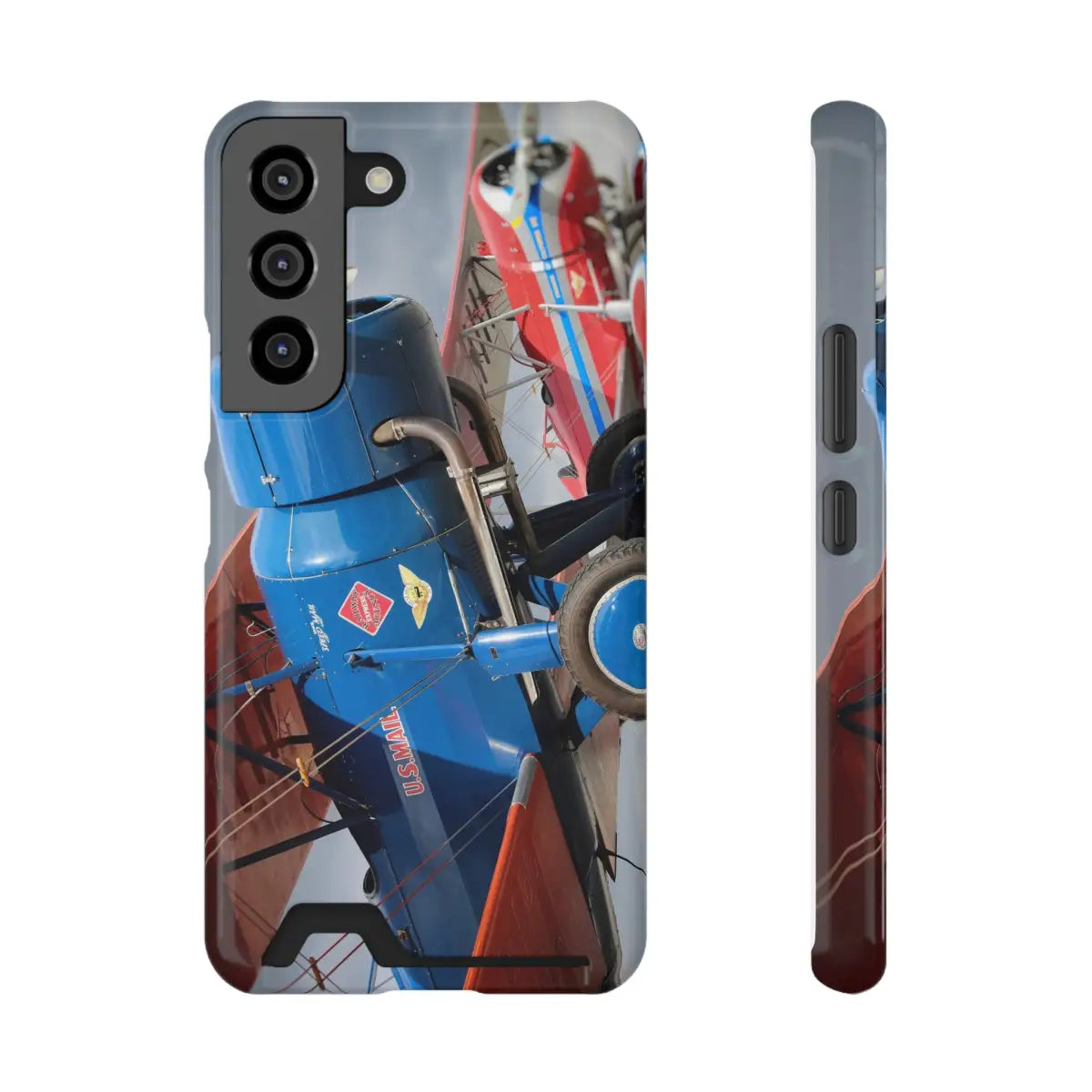 Stearman SpeedMail Vintage Airplane Phone Case with Card Holder - Perfect Gift for Aviation Lovers - Gifts pilots