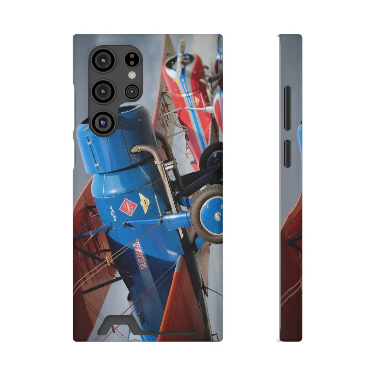 Stearman SpeedMail Vintage Airplane Phone Case with Card Holder - Perfect Gift for Aviation Lovers - Gifts pilots