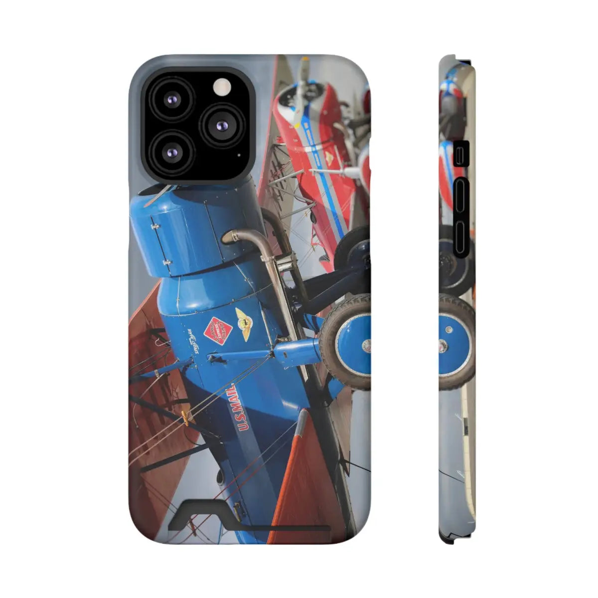 Stearman SpeedMail Vintage Airplane Phone Case with Card Holder - Perfect Gift for Aviation Lovers - Gifts pilots